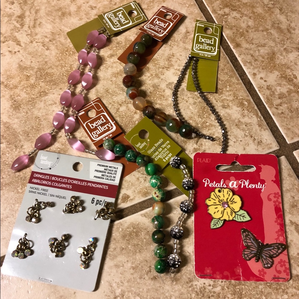 NEW PACKAGES OF JEWELRY SUPPLIES